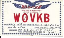 QSL 1948 Grafton North Dakota    radio  card picture