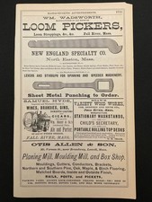1883 Antique Ad Page Samuel Hyde Wines Brandies Gins and Cigars, Ice Tools MA picture