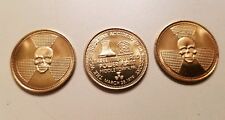  Lot of 3 Three Mile Island Power Plant MIDDLETOWN PA metal TOKEN Worst NUCLEAR  picture