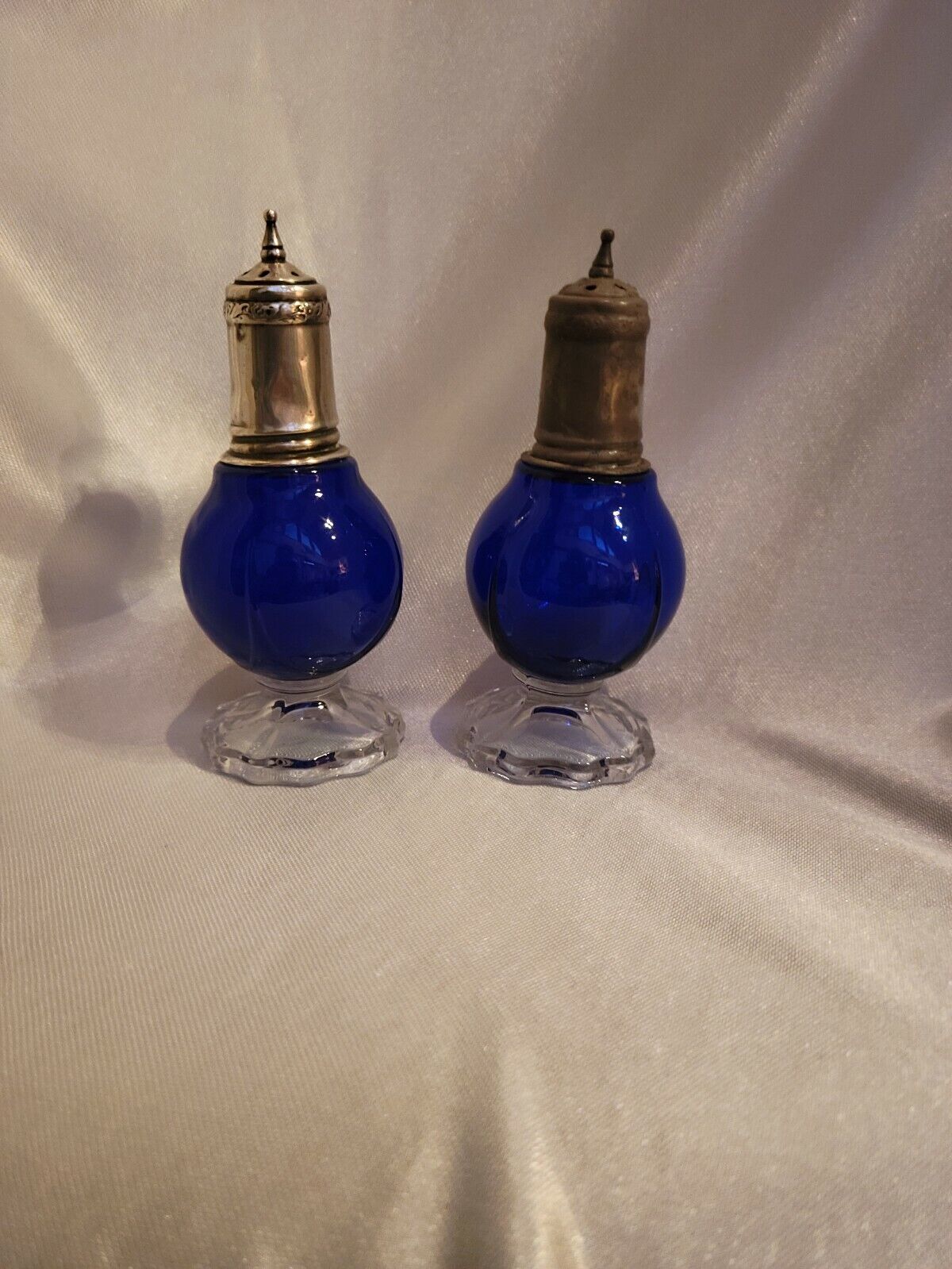Cambridge Glass Co Royal Blue Salt & Pepper #3400/76