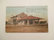 Bakersfield California Postcard Santa Fe Depot 1909 CA picture