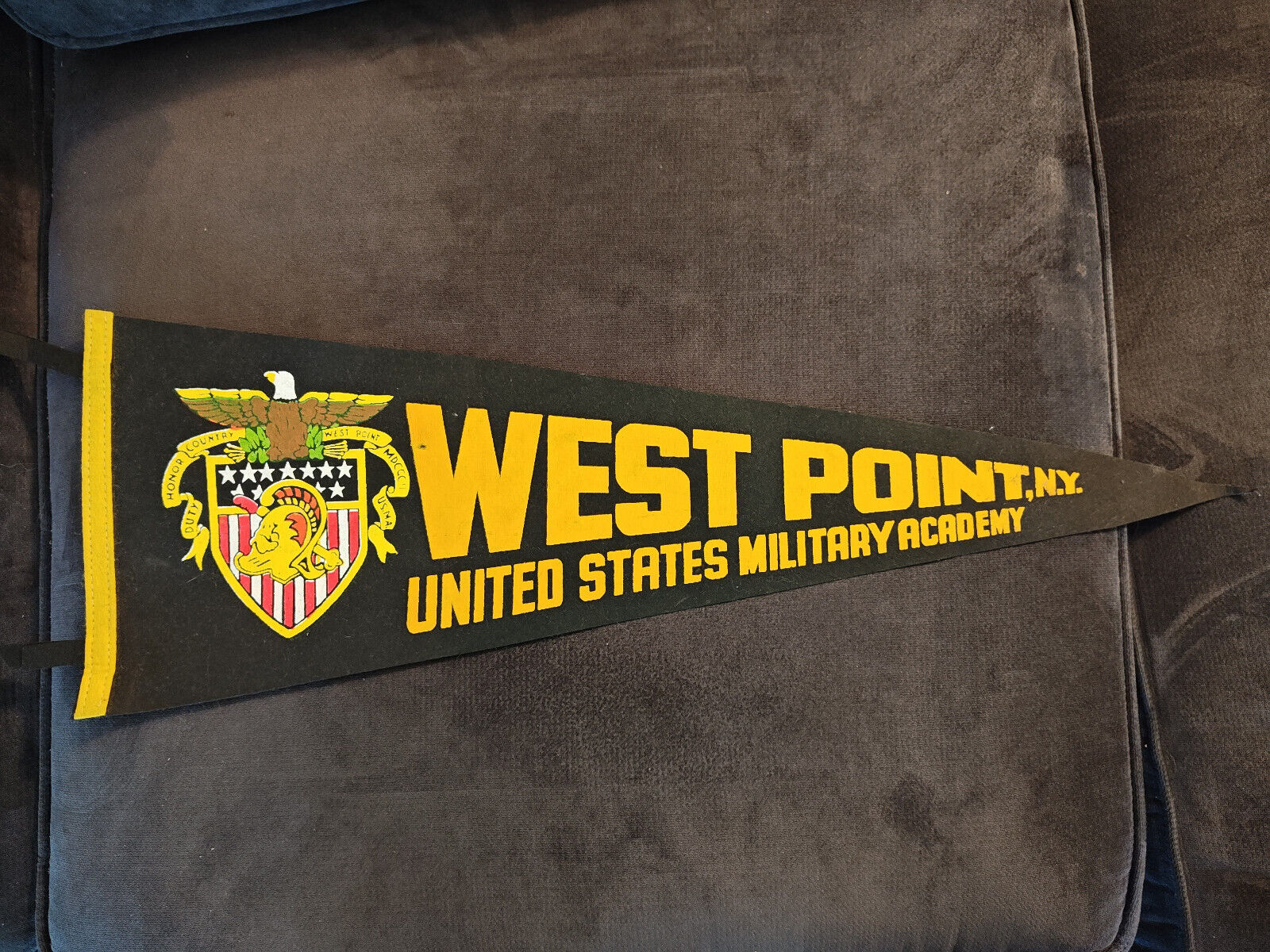 West Point Military Academy Pennant  27” x 9”