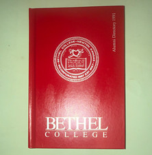 Bethel College Alumni Directory 1991 Hardcover Red picture