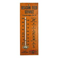 Vintage Beacon Feed Service Cambridge N.Y. Advertising Thermometer picture