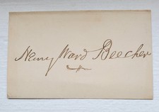 ORIGINAL AUTOGRAPH HENRY WARD BEECHER picture