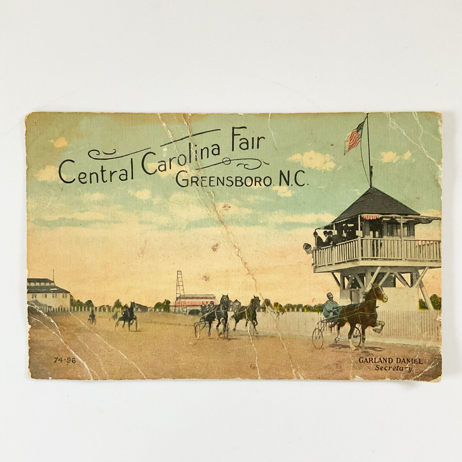 Postcard Central Carolina Fair Greensboro NC North Carolina 1914