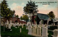 Old Sweets Church, Wilmington, Del Erected 1698 Vintage Postcard ipc 10 picture