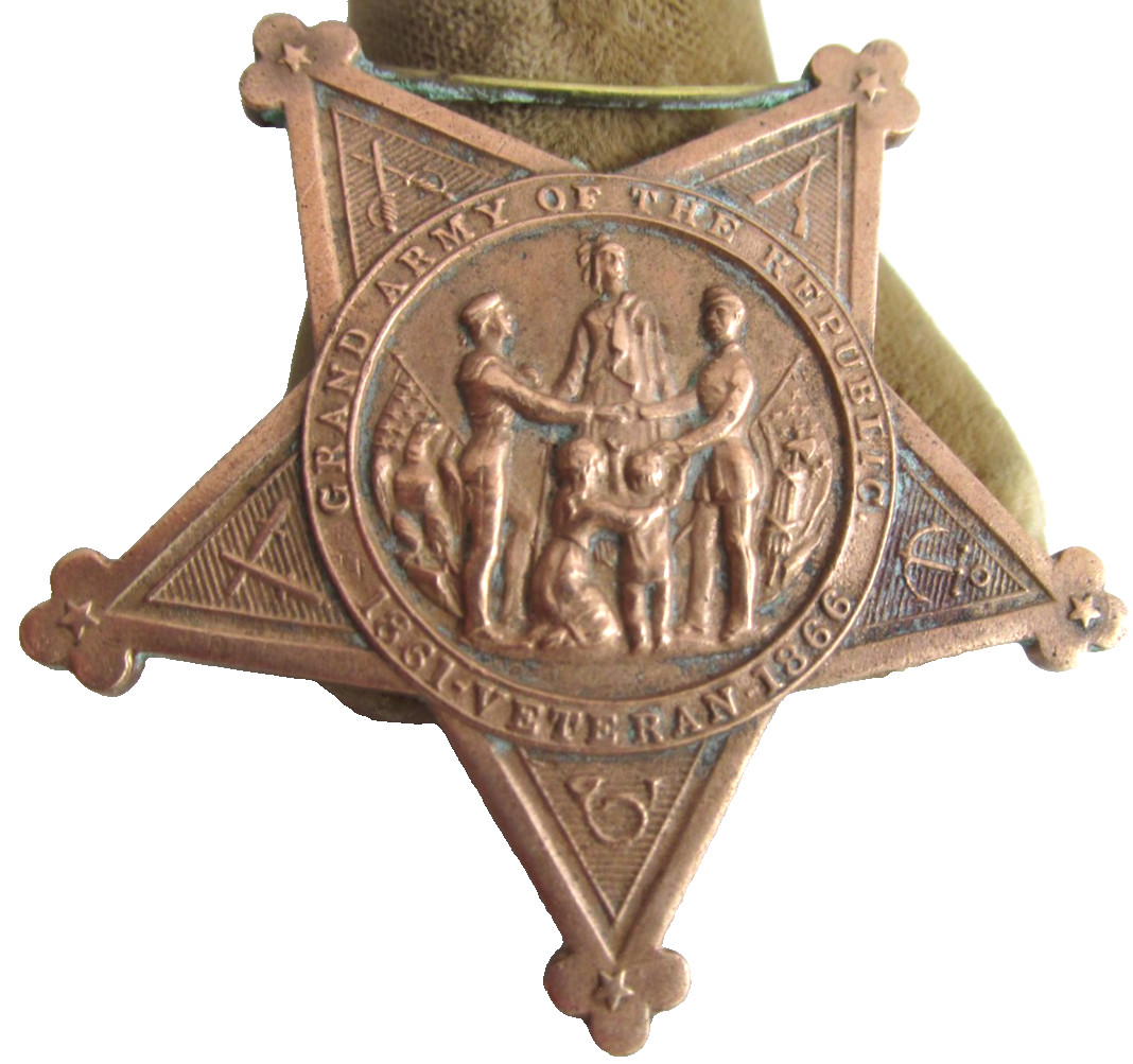 Civil War Veteran GAR Grand Army Of Republic Bronze 1861-1866 Medal no ribbon Civil War Veteran GAR Grand Army Of Republic Bronze 1861-1866 Medal no ribbon