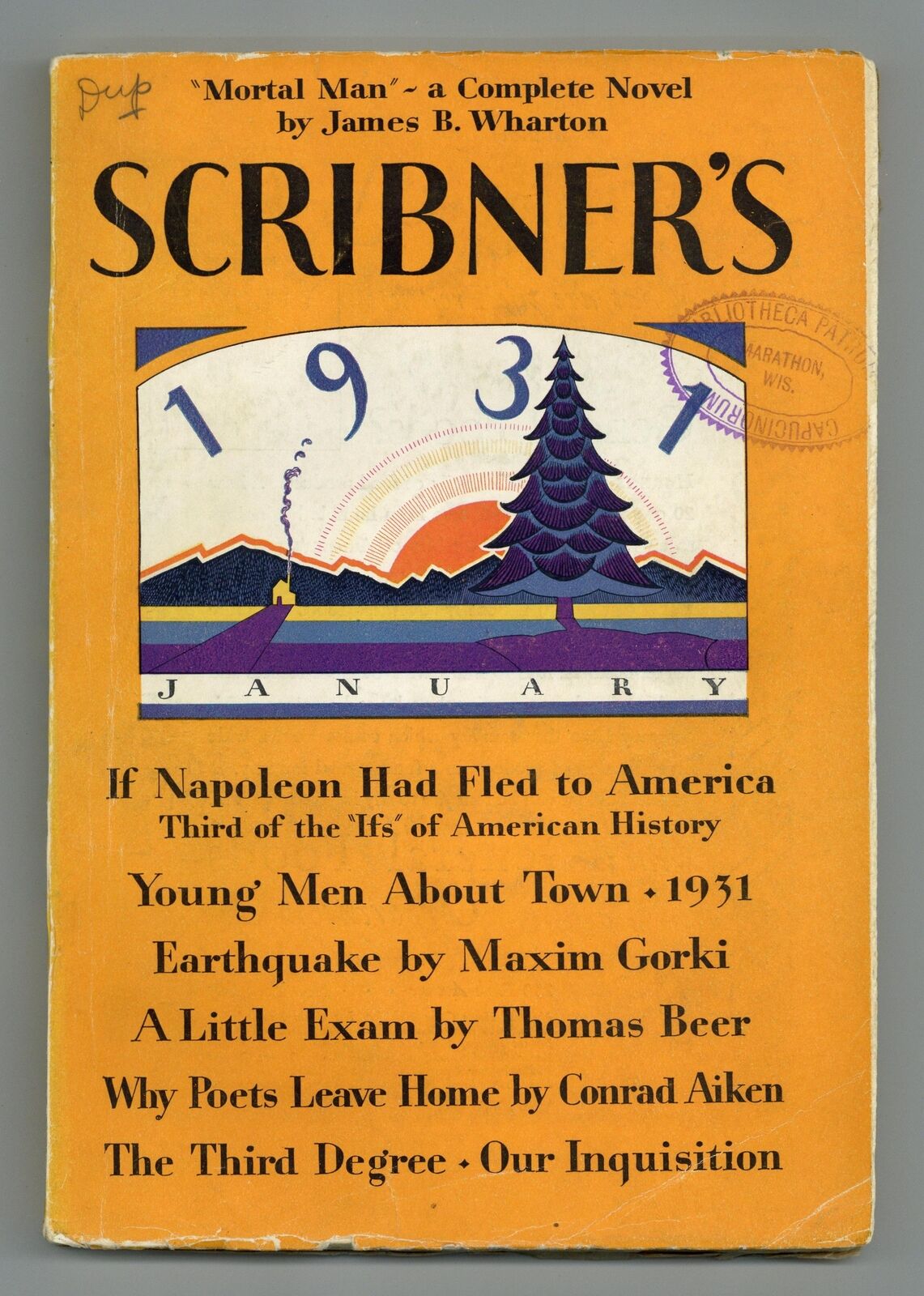 Scribner's Magazine Jan 1931 Vol. 89 #1 VG 4.0