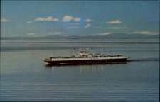Vermont Shelburne Harbor MV Valcour scenic ferry ~ postcard sku755 picture