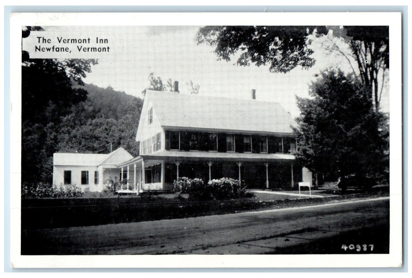 1950 The Vermont Inn Exterior Scene Newfane Vermont VT Posted Vintage Postcard