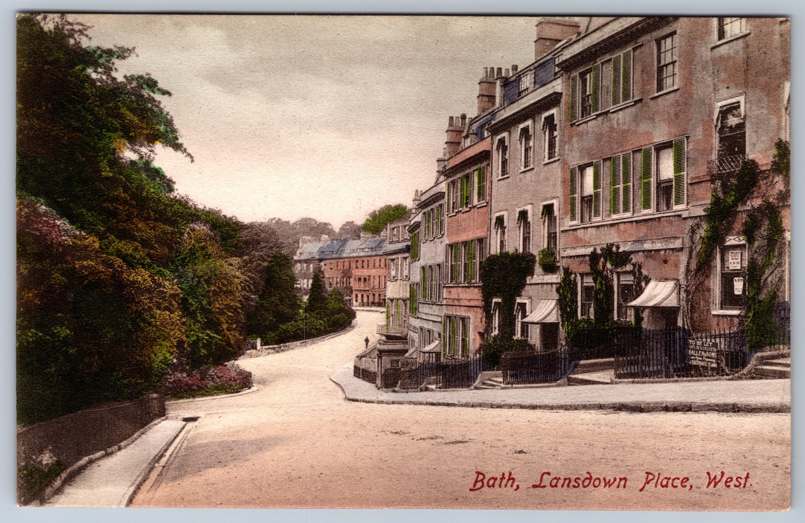 Bath Lansdown Place West Street Scene Frith's Series c.1910 Somerset England Bath Lansdown Place West Street Scene Frith's Series c.1910 Somerset England
