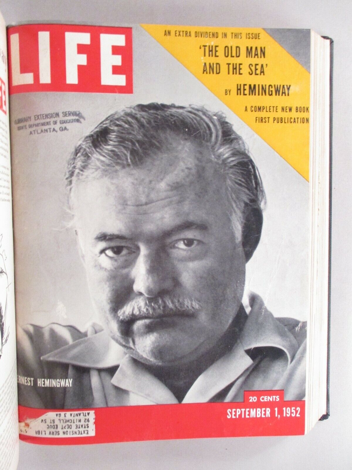 Life Magazine - July-September, 1952 - BOUND VOLUME ~Hemingway Old Man & the Sea