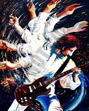 Pete Townshend THE WHO Hurricane Guitar Playing Art 8x10 Photo picture