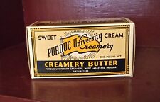 Vintage Purdue University Creamery Butter Box from the 1960's New never used  picture