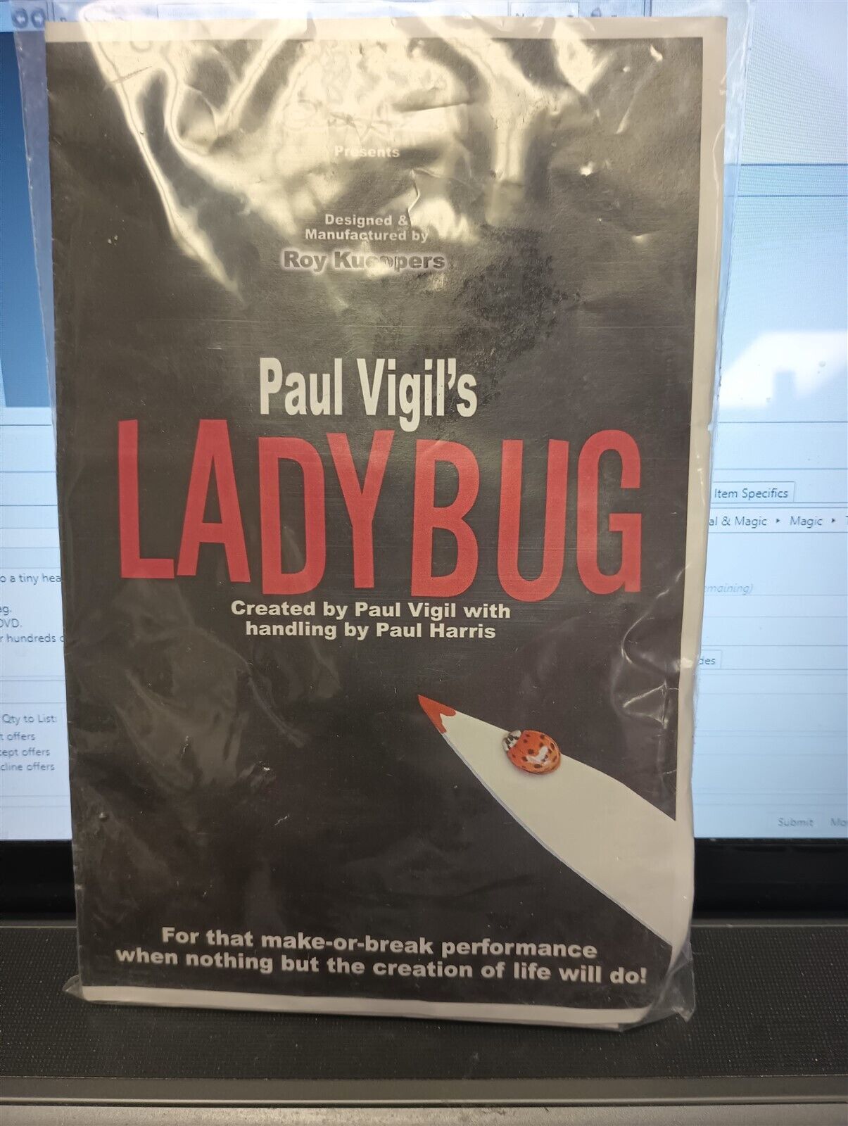 Lady Bug Trick by Paul Vigil Blood turns into a Lady Bug Magic Trick