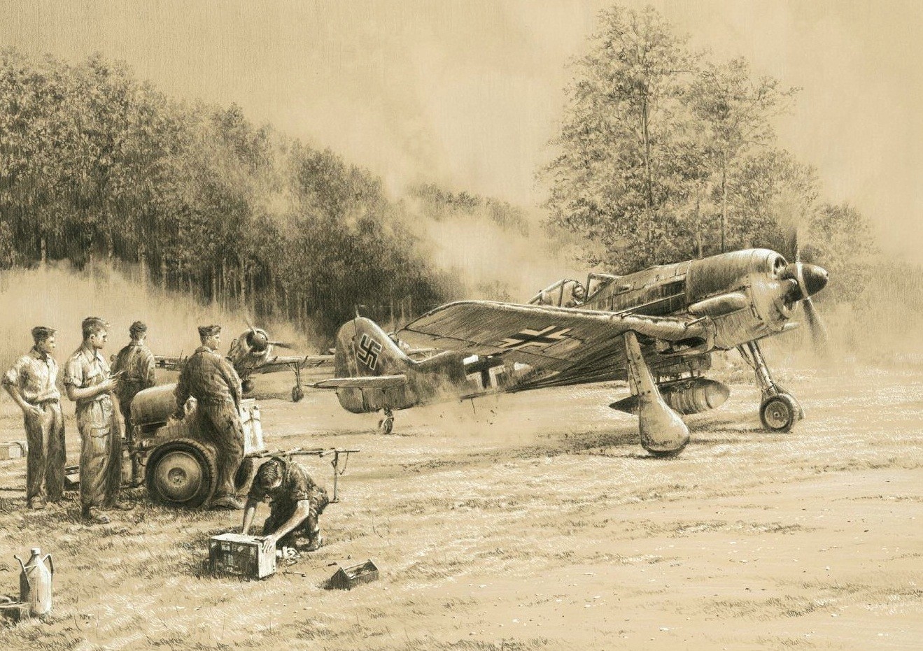 Breaking Cover by Robert Taylor signed by WWII Luftwaffe Fw190 Pilots Breaking Cover by Robert Taylor signed by WWII Luftwaffe Fw190 Pilots