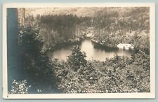 Bread Loaf (Ripton) VT~Looking Down to Lake Pleiad Near Hancock~RPPC 1948 PC picture