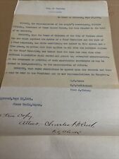 Antique 1901 Chelsea MA Mayor Resolution on President McKinley Assassination picture