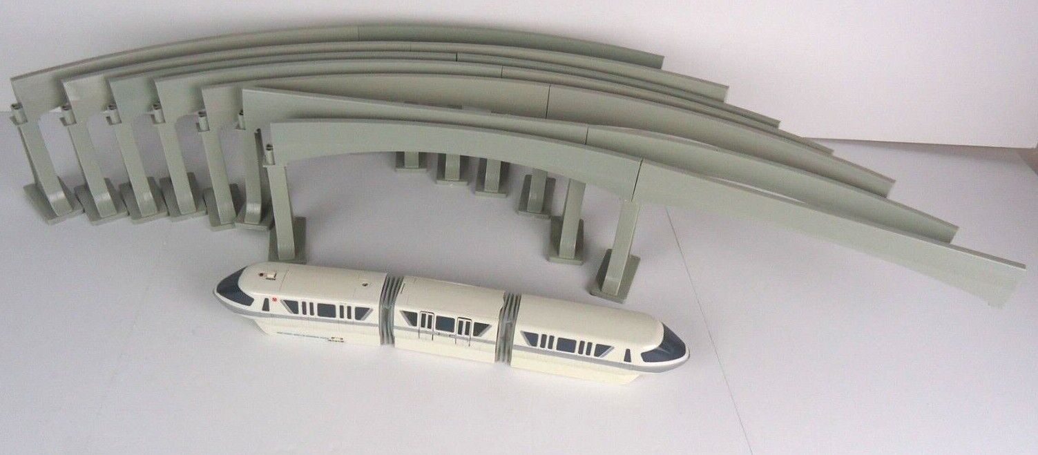 Walt Disney World Silver Monorail Playset with Monorail Track Working - READ