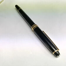 Black & Gold Rollerball Pen as Mont Blanc Meisterstuck Series with White Star picture
