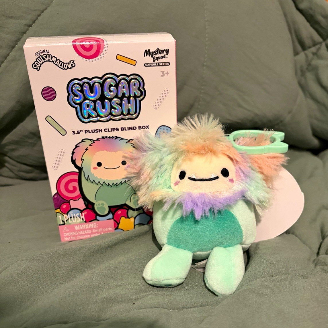Squishmallows IRA Bigfoot 3.5” Sugar Rush Mystery Clip House NYC Exclusive NWT Squishmallows IRA Bigfoot 3.5” Sugar Rush Mystery Clip House NYC Exclusive NWT