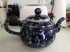 Bennington Potters Blue Agate Teapot. Rare* picture