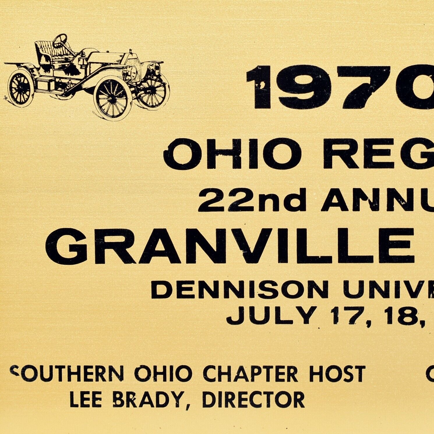 1970 Granville Rally Dennison University AACA Antique Auto Car Show Club Ohio