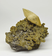 Calcite on Marcasite & Dolomite - Fletcher Mine, Reynolds Co., Missouri picture
