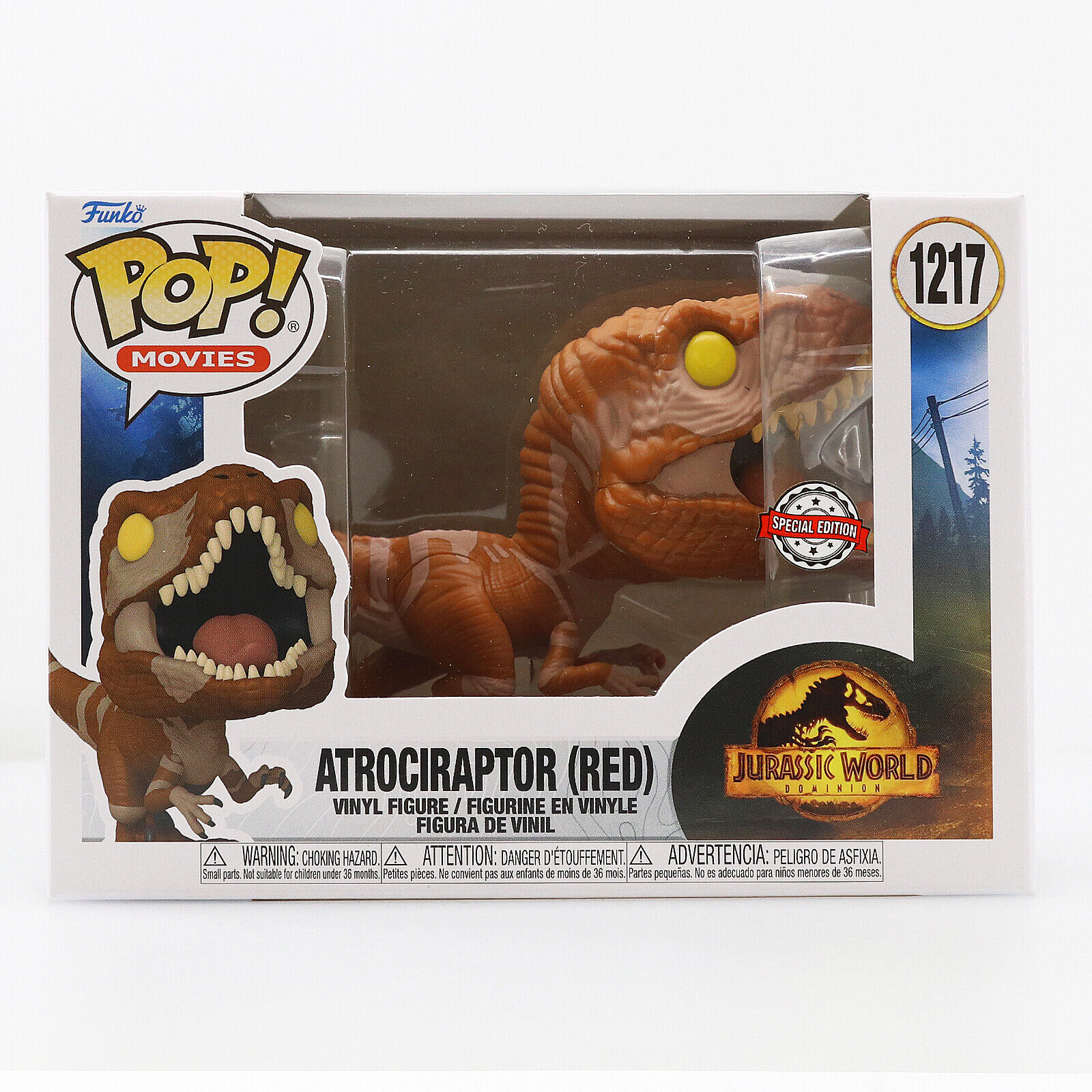 IN HAND Funko POP Movies: Jurassic World 3 - Atrociraptor (Red) Exclusive 