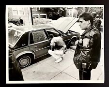 1988 Roxbury MA Drive By Shooting Police Inspect Car Bullet Holes VTG Photo picture