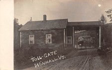 Winhall Vermont Toll Gate, Real Photo Vintage Postcard U17354 picture