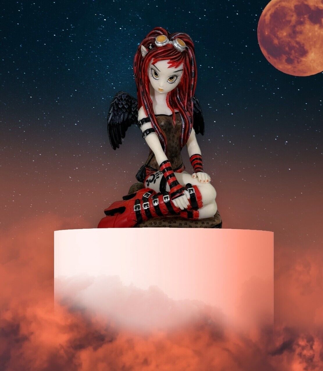 Myra Jeline Gothic Fairy Figurine - Crimson