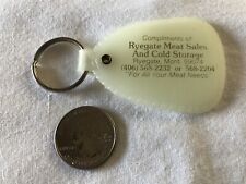 Ryegate Meat Sales Montana Glow In The Dark Plastic Keychain Key Ring #35688 picture