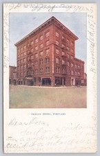 Vintage OREGON HOTEL Portland OR Postcard D.M. Averill c1900s Architecture picture