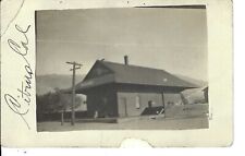 RPPC Real Photo Postcard California Citrus Railroad Depot DPO 1910 RARE Cancel picture