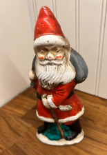 Vintage Fairfield Folk Art Santa Claus Christmas Chalkware Figurine USA 1984 picture