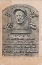 Postcard Baseball Henry Louis Gehrig  picture
