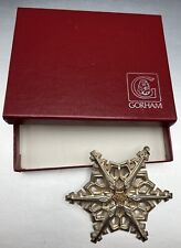 1983 Gorham Sterling Silver Snowflake Christmas Ornament with Box picture