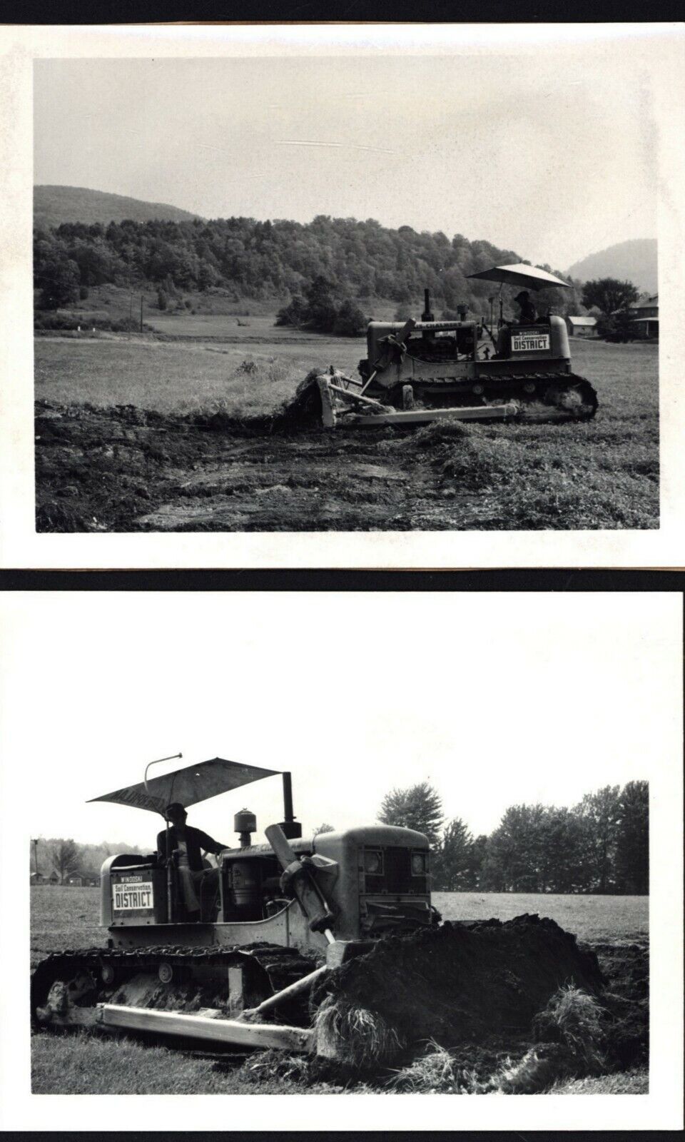 BISSONNETTE FARM - 2 Vintage Photographs - HINESBURG, VERMONT 1961 Myron Nichols