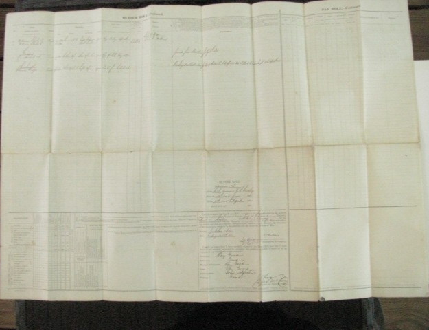 JACKSBORO TEXAS COMANCHE WARS 6TH US CAVALRY  MUSTER ROLL 1866