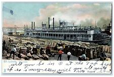 1908 The Levee St. Louis Raphael Tuck Sons Stamford New York NY Vintage Postcard picture