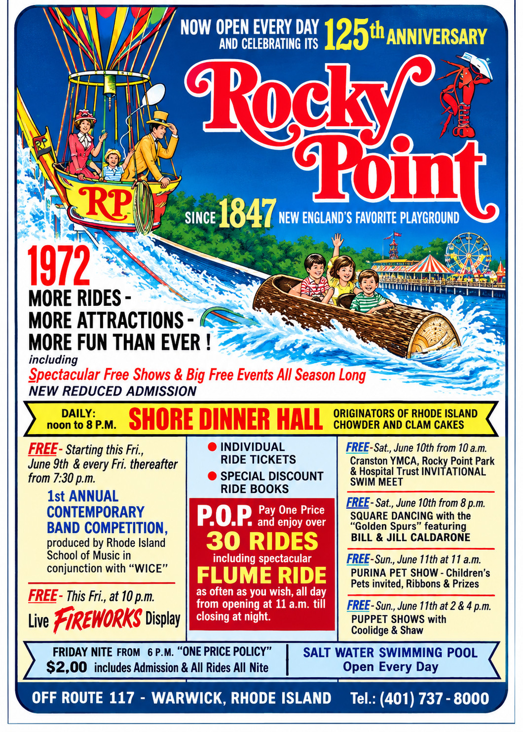 Vintage Rocky Point Amusement Park Ad Magnet - West Chester, Pennsylvania. Vintage Rocky Point Amusement Park Ad Magnet - West Chester, Pennsylvania.