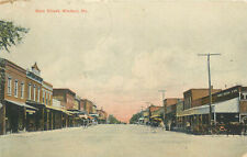 Wheelock Postcard Main Street Scene Windsor MO  Henry or Pettis county RPO picture