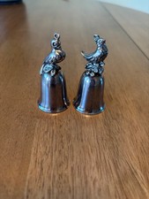 Vintage Reed & Barton 12 Days of Christmas Silver Plated Holiday Bells Set of 2 picture