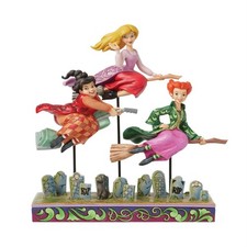Jim Shore Disney Hocus Pocus SANDERSON SISTERS FLYING-COME WE FLY 6016591 NEW picture