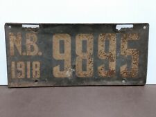 1918 New Brunswick License Plate Tag Original picture