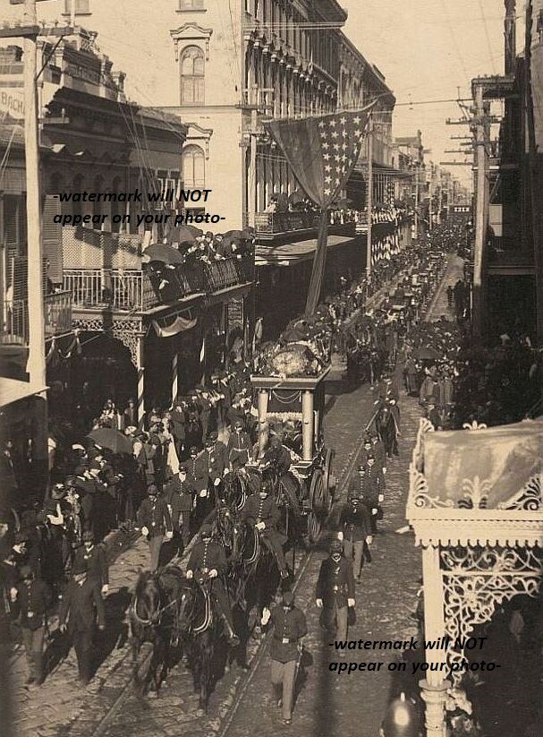 Jefferson Davis Funeral PHOTO 1889 Confederate Civil War President New Orleans Jefferson Davis Funeral PHOTO 1889 Confederate Civil War President New Orleans