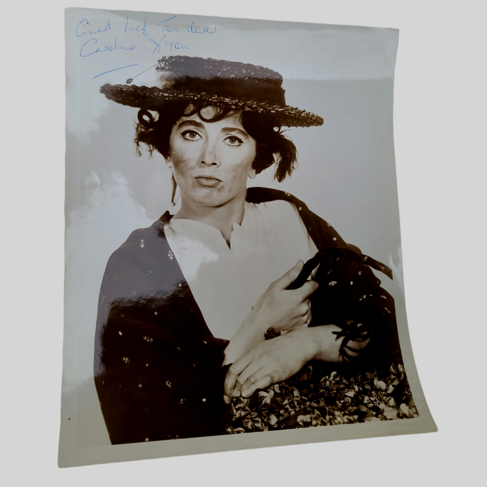 Vintage SIGNED Press Photo Actress Caroline Dixon in My Fair Lady 8 x 10