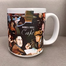 VTG Barnes & Noble Café Authors Mug Joyce Wilde Orwell Exclusive 1990’s Excellen picture